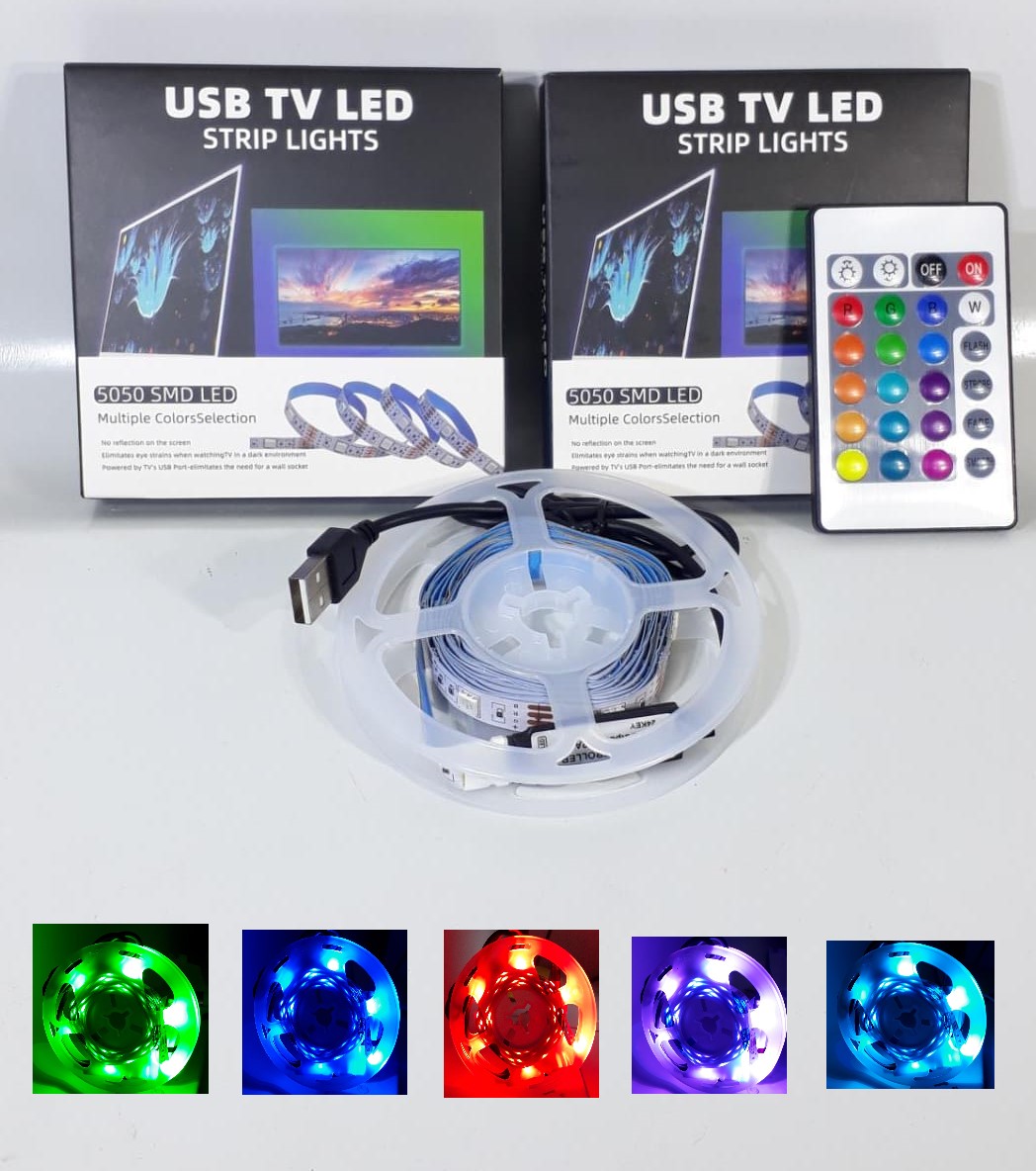   TIRA LED PARA TV USB 2 METROS *