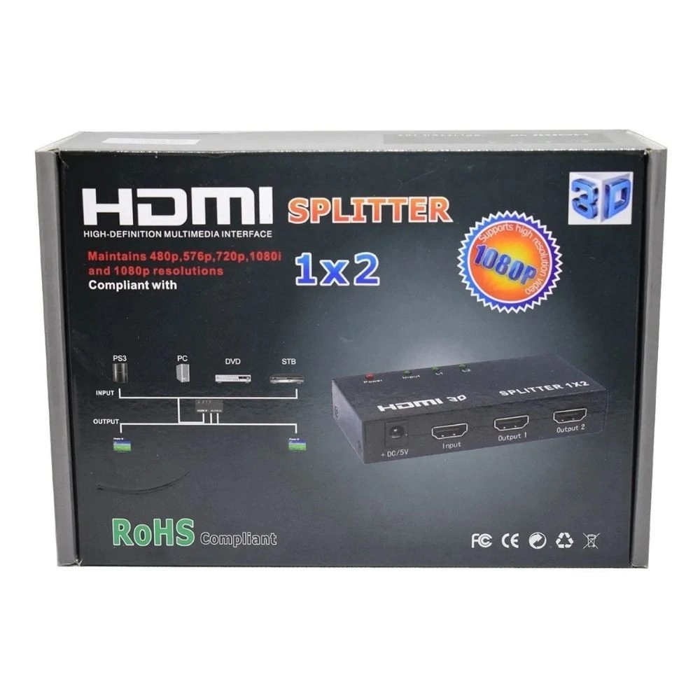   ADAPTADOR SPLITTER HDMI 1 X 2 4K SMF7845 *