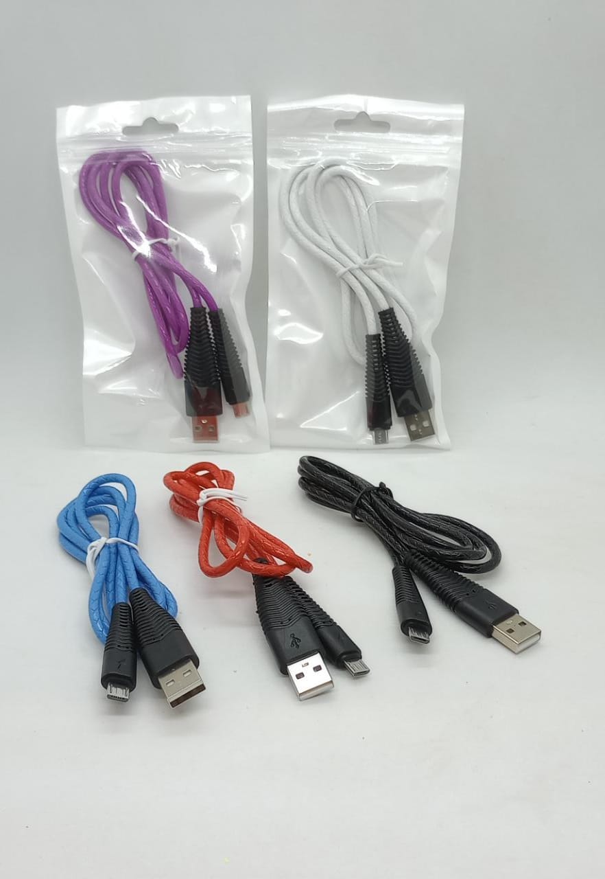   CABLE MICRO USB V8 ECONOMICO COLORES EN BOLSA *