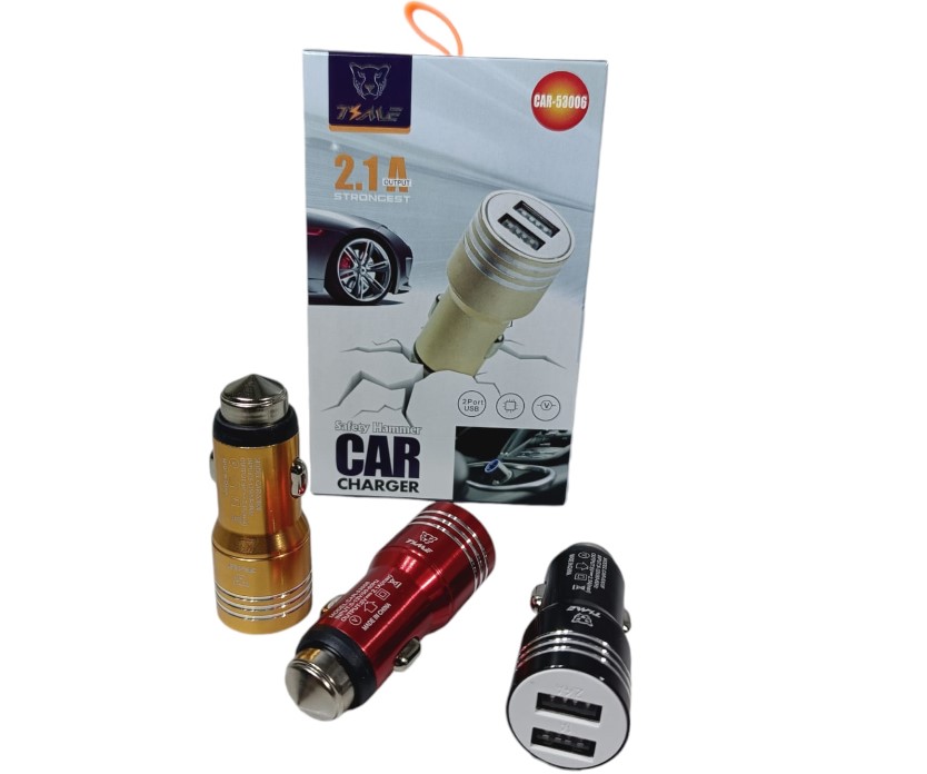    CARGADOR 12V AUTO 2 USB 2.1A TIME