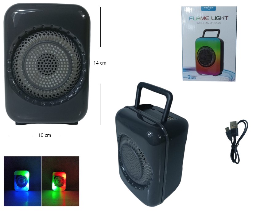PARLANTE BT CON LUZ RGB 3 PLG