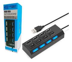 HUB USB 4 PUERTOS 2.0 CON INTERRUPTOR