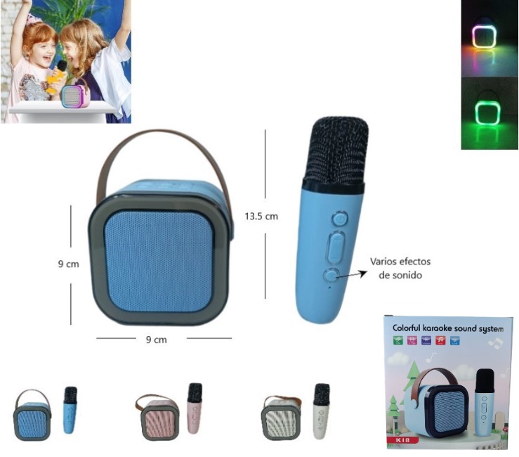 PARLANTE BT CON LUZ Y MICROFONO