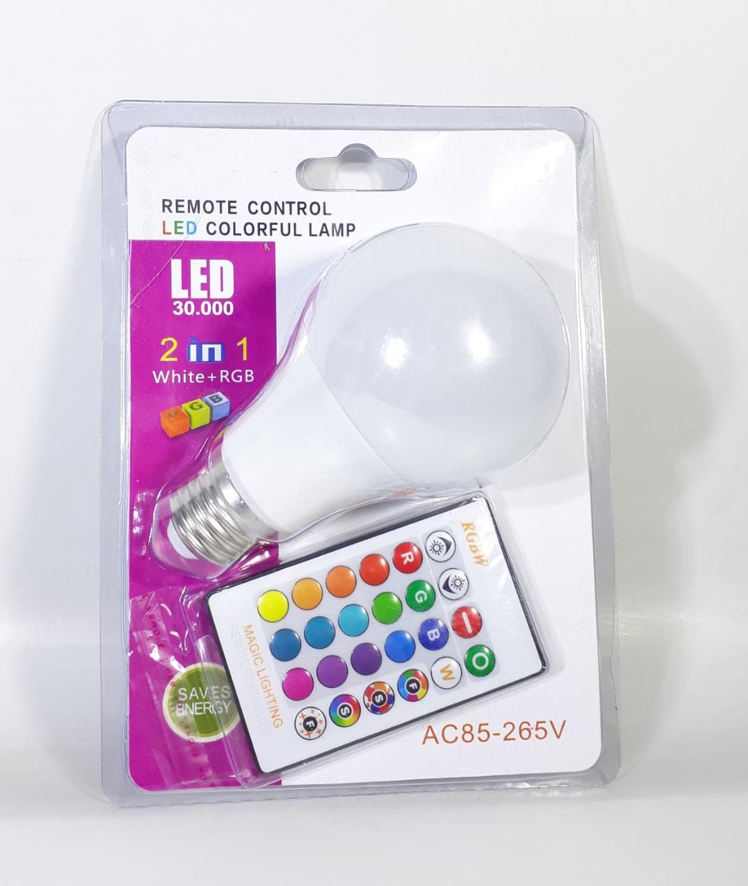   FOCO LED RGB CON CONTROL *