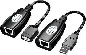   ADAPTADOR EXTENSOR USB X UTP RJ45 *