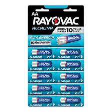 PILA ALCALINA AA RAYOVAC PACK X 10