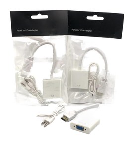   ADAPTADOR HDMI A VGA CON PLUG PARA AUDIO JG-HDTVVGA
