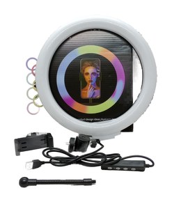   ARO DE LUZ LED USB 26CM RGB SIN TRIPODE 