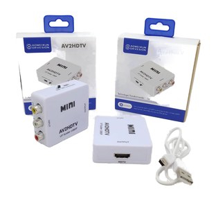   ADAPTADOR CONVERTIDOR AV HDMI FULL HD 1080P JGAVHDTV