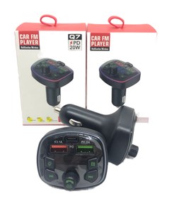   FM TRANSMISOR BT 12V-24V 2USB + 1TC + RBG JG-FMRGB