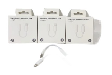  ADAPTADOR AUXILIAR HEMBRA A IPHONE EN CAJA PACK X 10 JG-IPHAUX