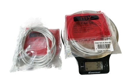   CABLE RED 2 MTS CATEGORIA 5 BLANCOS JG-RED2M