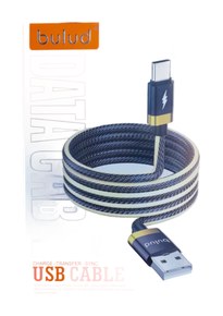   CABLE TIPO C MALLADO 6A S13 NEGROS (PACK X 10) JG-TCS13