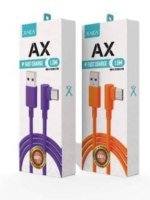   CABLE USB A TC EN L XAEA AX VIOLETA Y NARANJA 