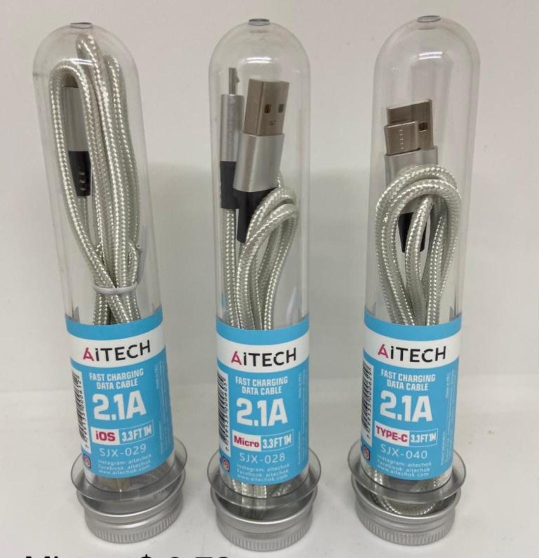    CABLE MICRO USB V8 AITECH CAJA ACRILICA (PACK X 25) *