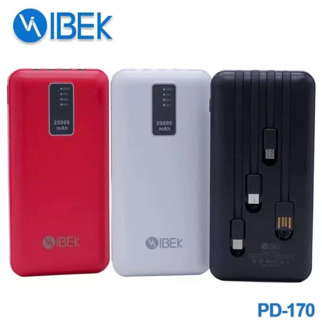   POWER BANK 20000 MAH DISPLAY IBEK PD-170