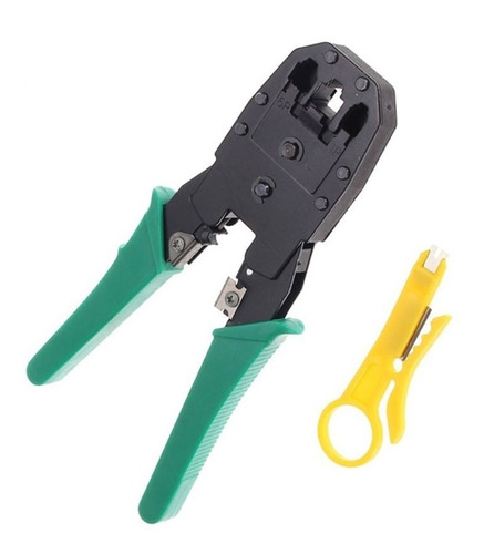   PINZA CRIMPEADORA Y PELA CABLE RJ45 *